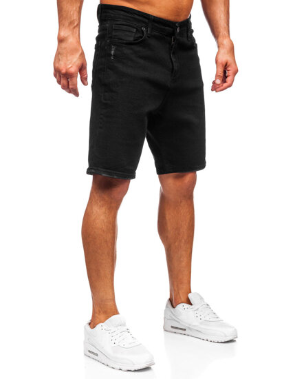 Men's Denim Shorts Black Bolf 0622