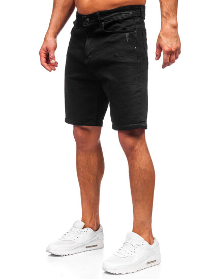 Men's Denim Shorts Black Bolf 0628