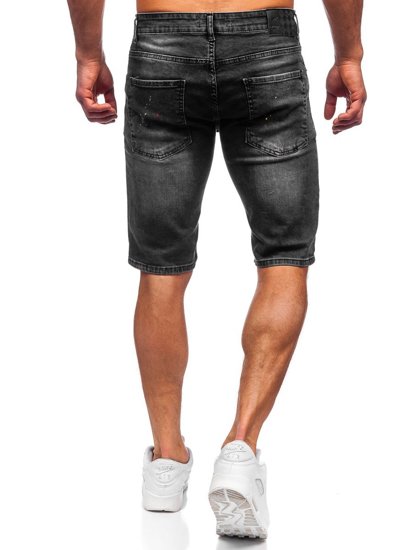 Men's Denim Shorts Black Bolf 3014