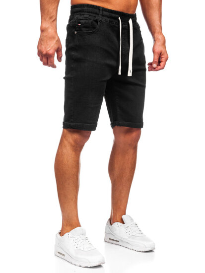 Men's Denim Shorts Black Bolf 8108