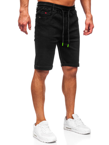 Men's Denim Shorts Black Bolf 8109