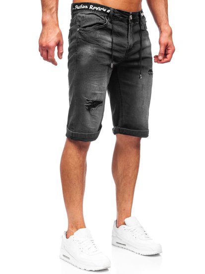 Men's Denim Shorts Black Bolf K15002-2