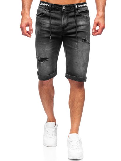 Men's Denim Shorts Black Bolf K15002-2