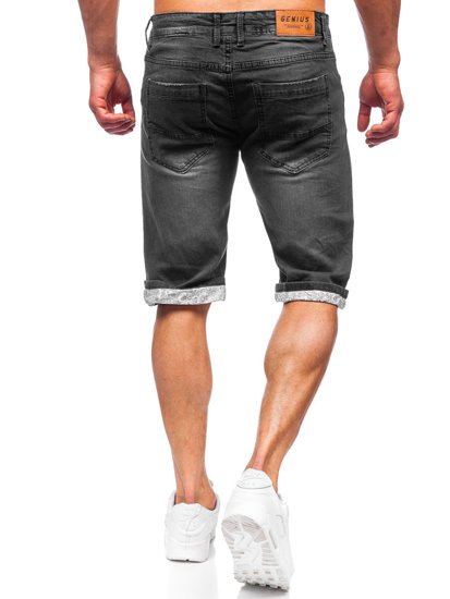 Men's Denim Shorts Black Bolf K15004-2