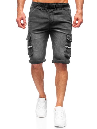 Men's Denim Shorts Black Bolf K15008-2