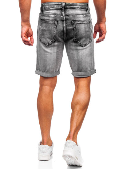 Men's Denim Shorts Black Bolf NG60392