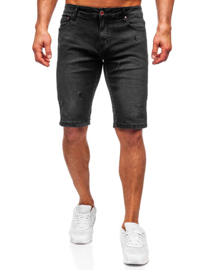 Men's Denim Shorts Black Bolf TF194