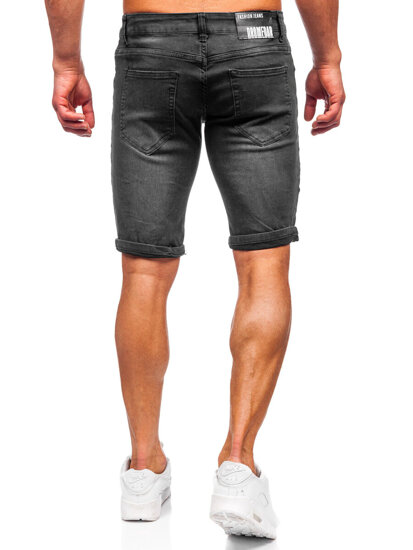 Men's Denim Shorts Black Bolf TF195