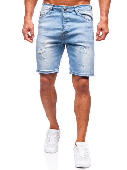 Men's Denim Shorts Blue Bolf 0468