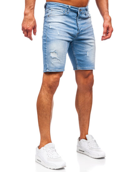 Men's Denim Shorts Blue Bolf 0478