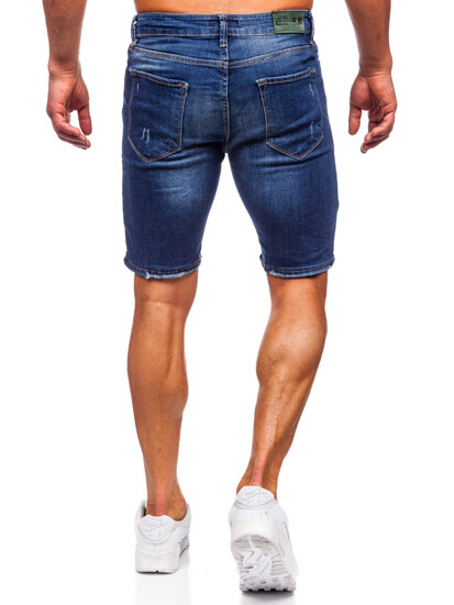 Men's Denim Shorts Navy Blue Bolf 0368