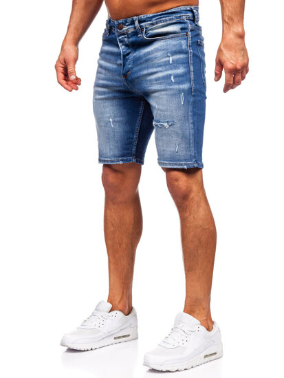 Men's Denim Shorts Navy Blue Bolf 0369