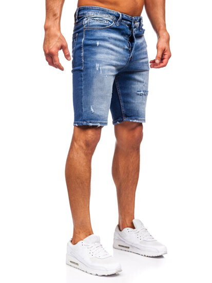 Men's Denim Shorts Navy Blue Bolf 0369