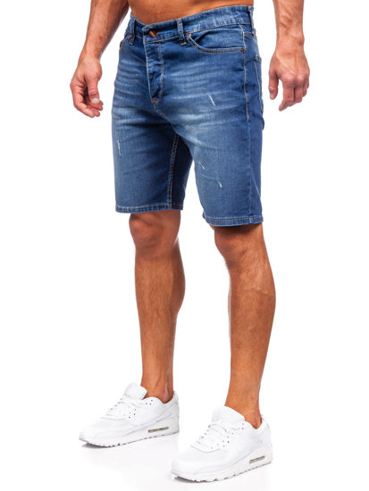 Men's Denim Shorts Navy Blue Bolf 0423