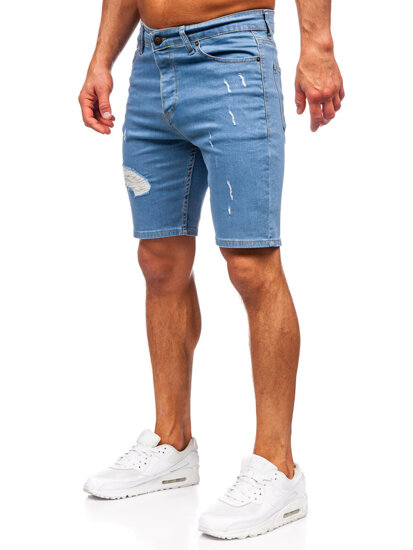 Men's Denim Shorts Navy Blue Bolf 0429