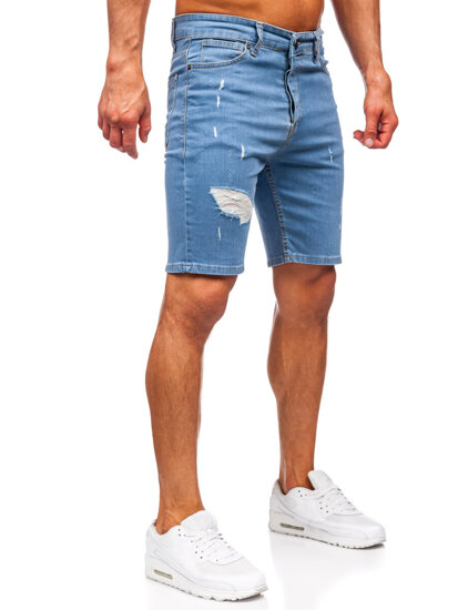 Men's Denim Shorts Navy Blue Bolf 0429