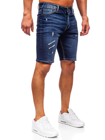 Men's Denim Shorts Navy Blue Bolf 0438