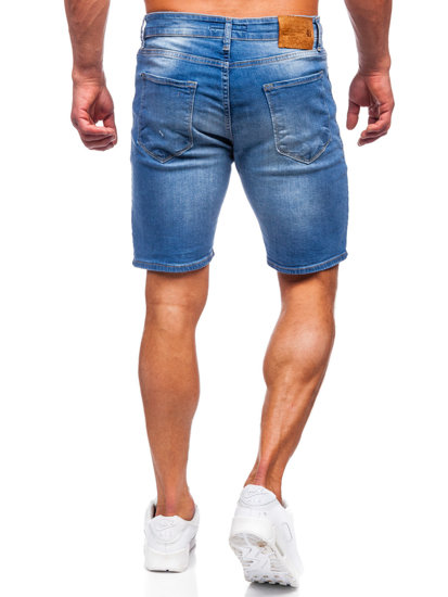 Men's Denim Shorts Navy Blue Bolf 0458