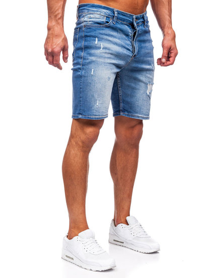 Men's Denim Shorts Navy Blue Bolf 0458