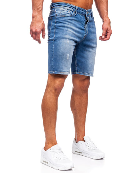 Men's Denim Shorts Navy Blue Bolf 0466