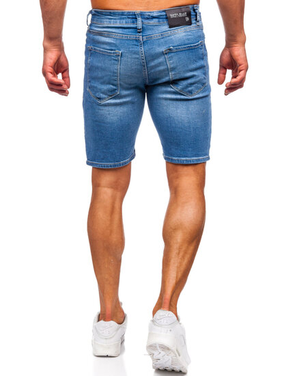 Men's Denim Shorts Navy Blue Bolf 0476