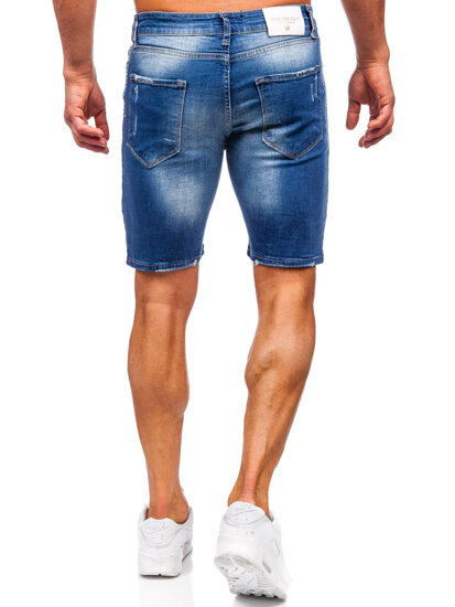 Men's Denim Shorts Navy Blue Bolf 0581