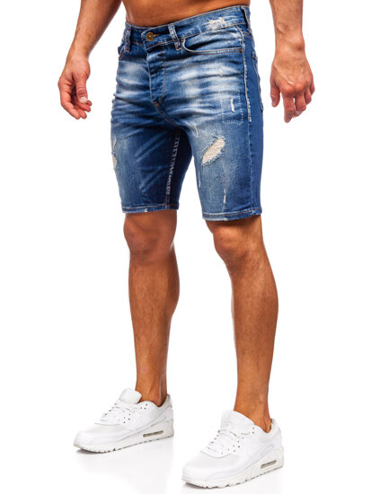 Men's Denim Shorts Navy Blue Bolf 0582