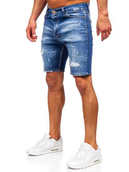 Men's Denim Shorts Navy Blue Bolf 0588