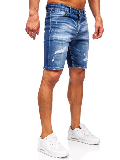 Men's Denim Shorts Navy Blue Bolf 0588