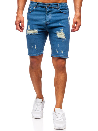 Men's Denim Shorts Navy Blue Bolf 0736