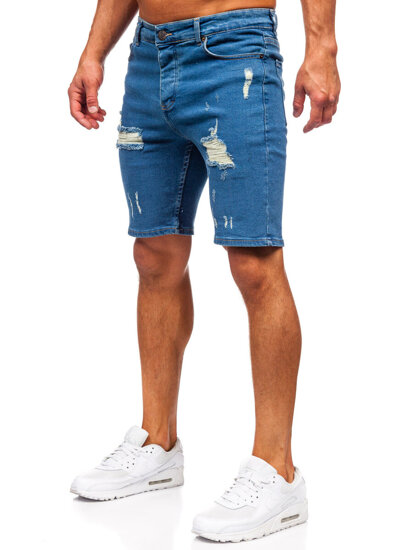 Men's Denim Shorts Navy Blue Bolf 0736