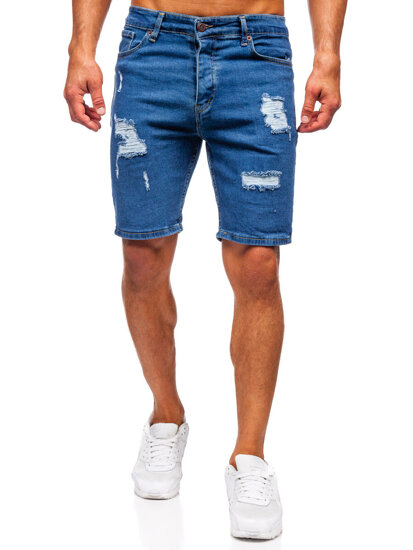 Men's Denim Shorts Navy Blue Bolf 0762