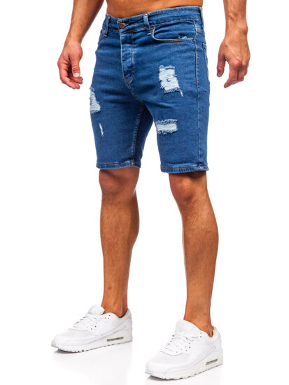 Men's Denim Shorts Navy Blue Bolf 0762