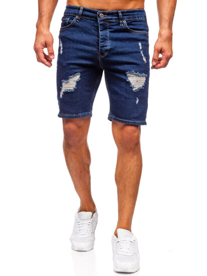 Men's Denim Shorts Navy Blue Bolf 0766