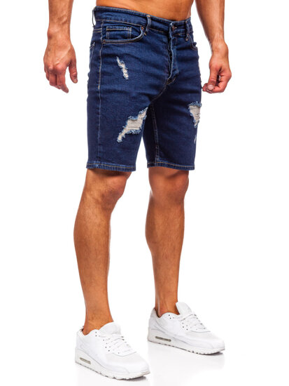 Men's Denim Shorts Navy Blue Bolf 0766