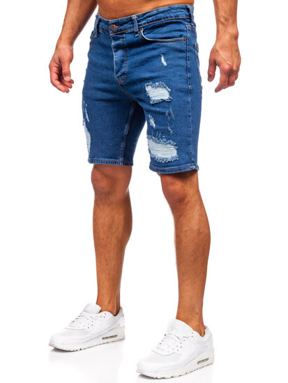 Men's Denim Shorts Navy Blue Bolf 0790