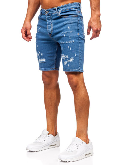 Men's Denim Shorts Navy Blue Bolf 0792