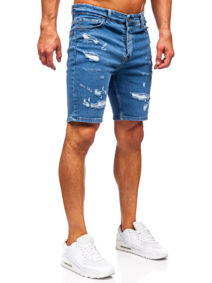 Men's Denim Shorts Navy Blue Bolf 0792