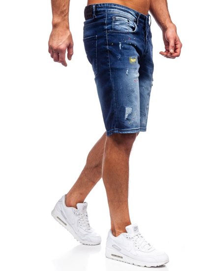 Men's Denim Shorts Navy Blue Bolf 3001