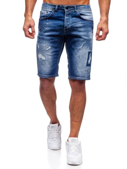 Men's Denim Shorts Navy Blue Bolf 3007