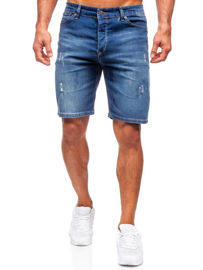 Men's Denim Shorts Navy Blue Bolf 5819