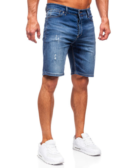 Men's Denim Shorts Navy Blue Bolf 5819