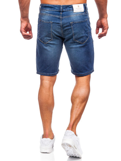 Men's Denim Shorts Navy Blue Bolf 5819