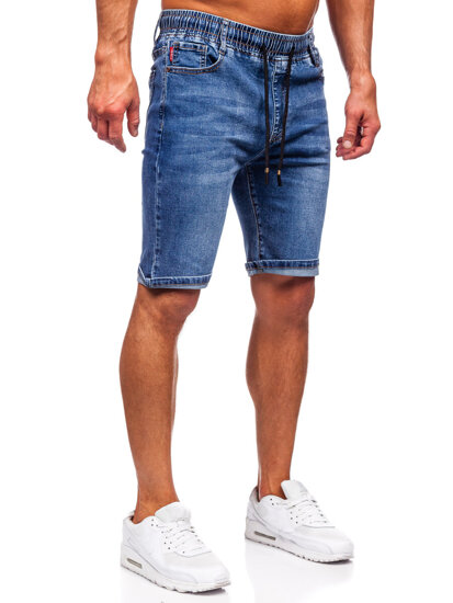 Men's Denim Shorts Navy Blue Bolf 9315