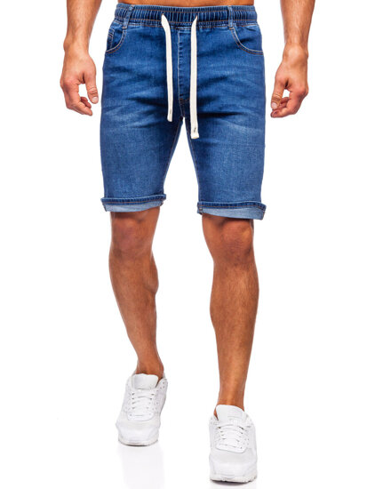 Men's Denim Shorts Navy Blue Bolf 9323