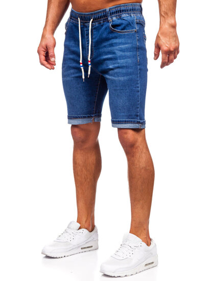 Men's Denim Shorts Navy Blue Bolf 9325