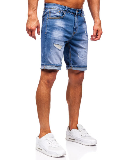 Men's Denim Shorts Navy Blue Bolf NG60365