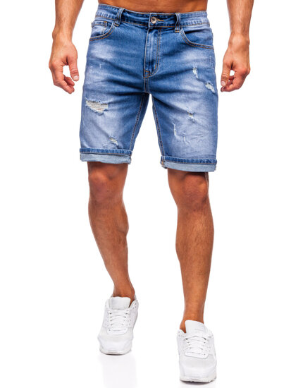 Men's Denim Shorts Navy Blue Bolf NG60365