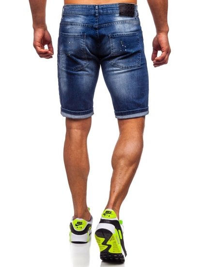 Men's Denim Shorts Navy Blue Bolf R3008