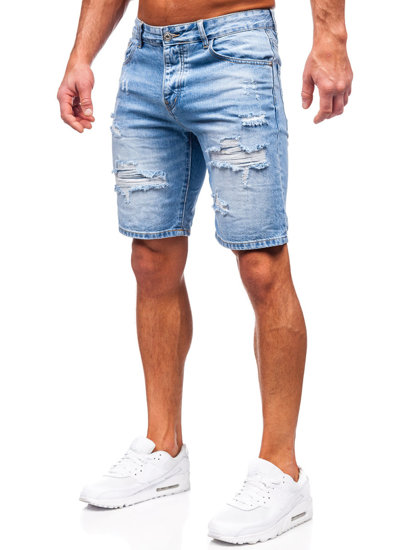 Men's Denim Shorts Navy Blue Bolf RJ951